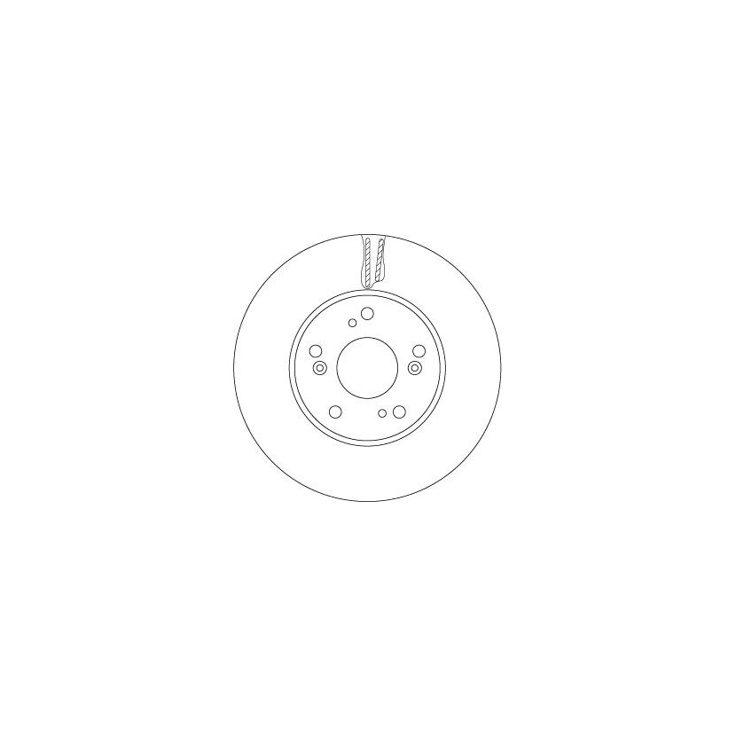 TRW Bremsscheibe DF6527 für 45251-TV0-E00