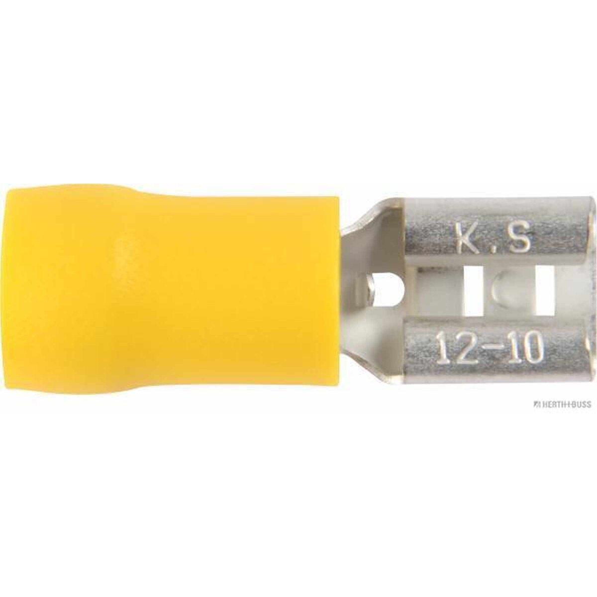 HERTH+BUSS Quetschverbinder 4 - 6 mm², 6,3 x 0,8 mm, DIN 46245, 10 Stück - 50252512066