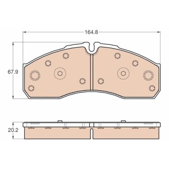 TRW Bremsbelagsatz, Scheibenbremse GDB3567 für 2995632