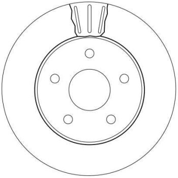TRW Bremsscheibe DF4170 für 52098672