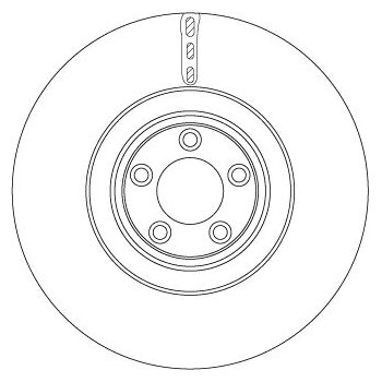 TRW Bremsscheibe DF6651S für C2D61076