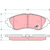 TRW Bremsbelagsatz, Scheibenbremse GDB3265 für S45 10 019