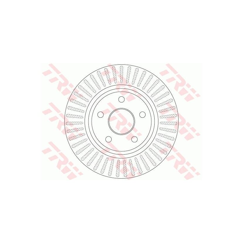 TRW Bremsscheibe DF6251 für 52089269AB