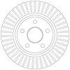 TRW Bremsscheibe DF6251 für 52089269AB