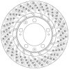 TRW Bremsscheibe DF6466S für 993 351 043 01
