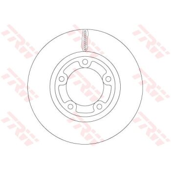 TRW Bremsscheibe DF6712 für 51712-4E000