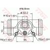 TRW Radbremszylinder BWD337 für 47550-B4010