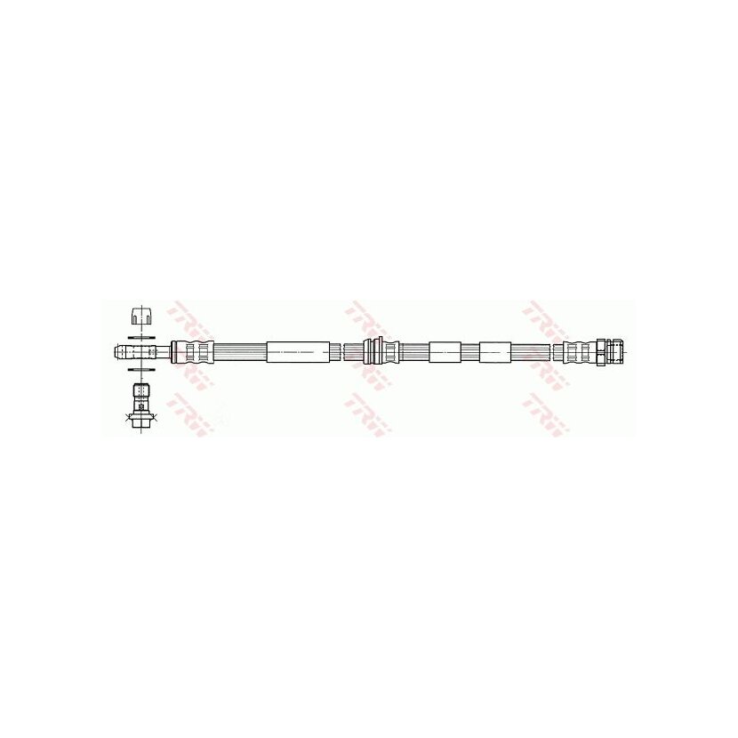 TRW Bremsschlauch PHD938 für 1J0 611 701 M