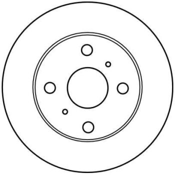TRW Bremsscheibe DF4113 für 43512-10160