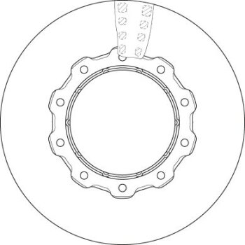 TRW Bremsscheibe DF5049S für 356 421 10 12