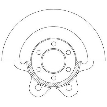 TRW Bremsscheibe DF6532S für 42546401