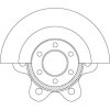 TRW Bremsscheibe DF6532S für 42546401