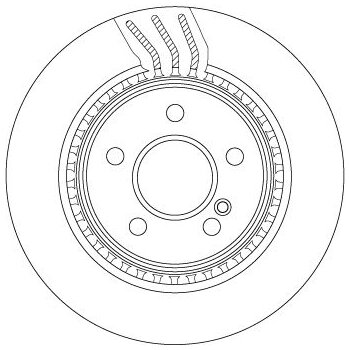 TRW Bremsscheibe DF4864S für A 204 423 07 12