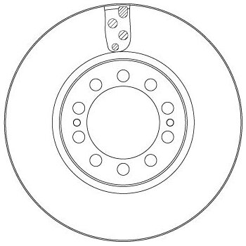 TRW Bremsscheibe DF5138S für 960 421 03 12