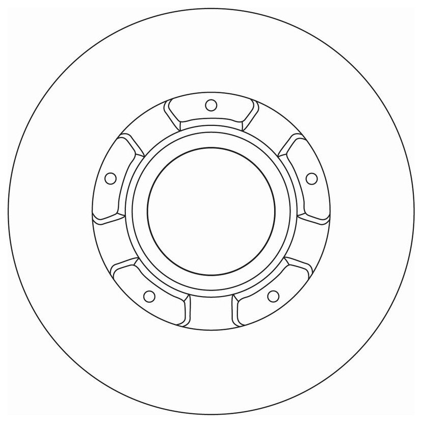 TRW Bremsscheibe DF6963S für 2012584