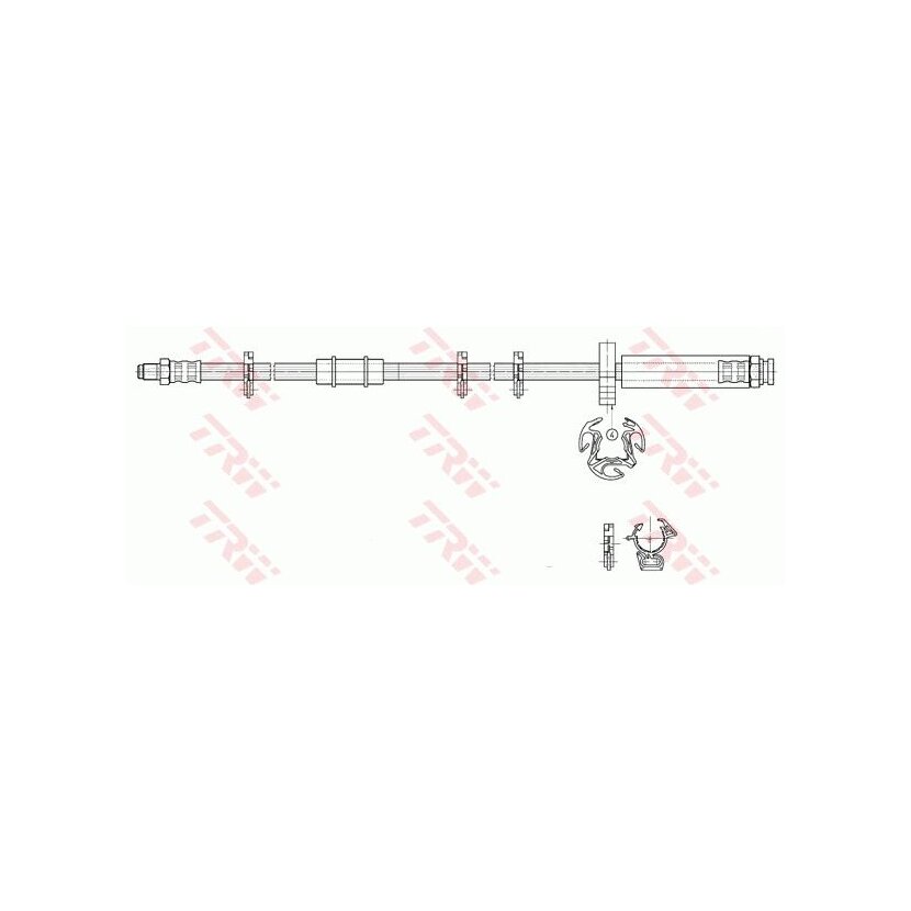 TRW Bremsschlauch PHB293 für 4806 71