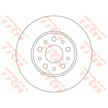 TRW Bremsscheibe DF6228 für 51808471