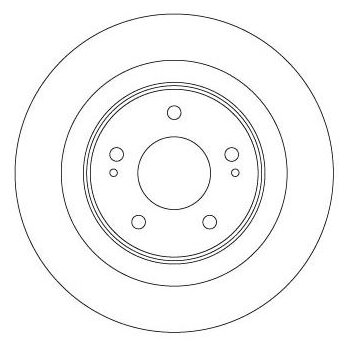 TRW Bremsscheibe DF6598 für 16 099 010 80