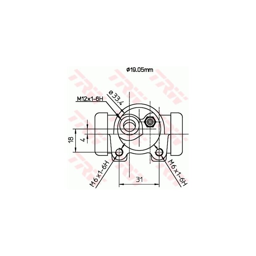 TRW Radbremszylinder BWD115 für 4402 66