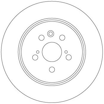 TRW Bremsscheibe DF4480 für 42431-20430