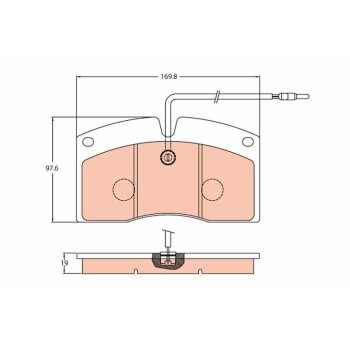 TRW Bremsbelagsatz, Scheibenbremse GDB5064 für 50 10...