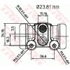 TRW Radbremszylinder BWK156 für 1954497