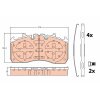 TRW Bremsbelagsatz, Scheibenbremse GDB5112 für 68326055