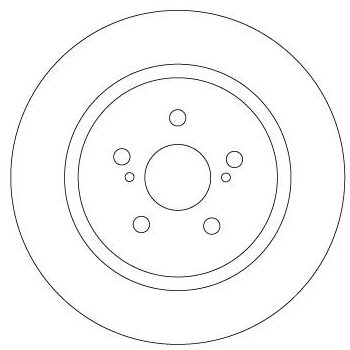TRW Bremsscheibe DF6920 für 42431-52160