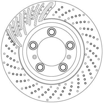 TRW Bremsscheibe DF6821S für 991 351 403 01