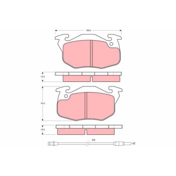 TRW Bremsbelagsatz, Scheibenbremse GDB1079 für 77 01...