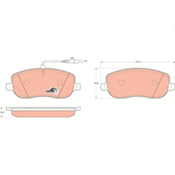 TRW Bremsbelagsatz, Scheibenbremse GDB1503 für E 172...
