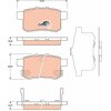 TRW Bremsbelagsatz, Scheibenbremse GDB3482 für 43022-TA0-A51