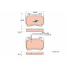 TRW Bremsbelagsatz, Scheibenbremse GDB1904 für 77365202