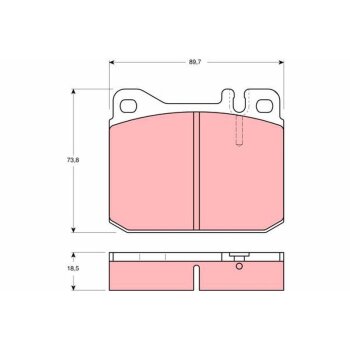 TRW Bremsbelagsatz, Scheibenbremse GDB1103 für 281...