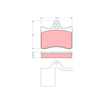 TRW Bremsbelagsatz, Scheibenbremse GDB1284 für 4251 29