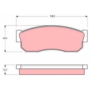 TRW Bremsbelagsatz, Scheibenbremse GDB988 für 725191990