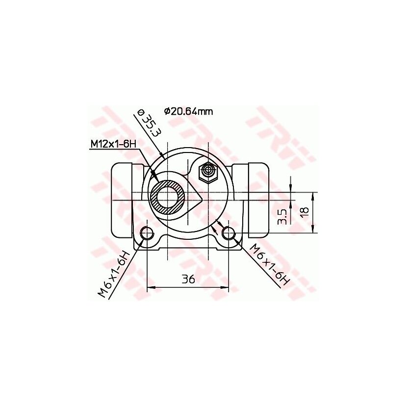 TRW Radbremszylinder BWF166 für 4402 97