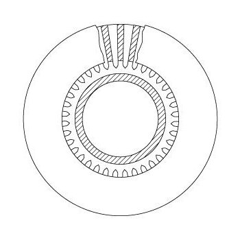 TRW Bremsscheibe DF5063S für 1907568