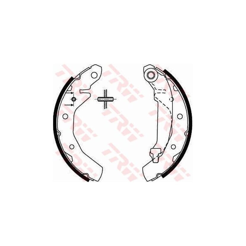 TRW Bremsbackensatz GS8645 für 96446177