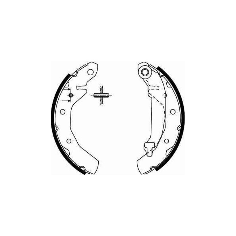 TRW Bremsbackensatz GS8645 für 96446177