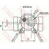 TRW Radbremszylinder BWD129 für 95659673