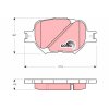 TRW Bremsbelagsatz, Scheibenbremse GDB3316 für 04465-2B040