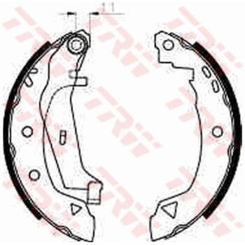 TRW Bremsbackensatz GS8240 für 720466