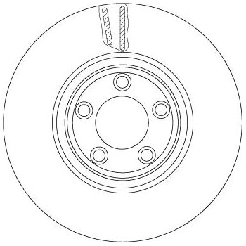 TRW Bremsscheibe DF6073S für C2C8354