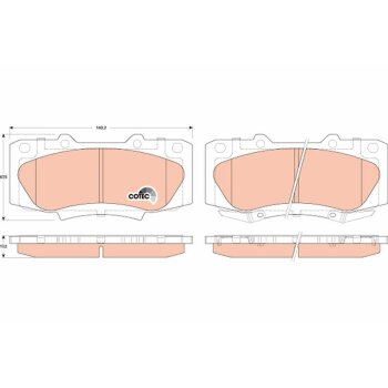 TRW Bremsbelagsatz, Scheibenbremse GDB3528 für...