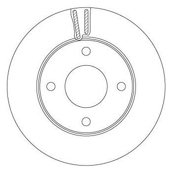 TRW Bremsscheibe DF6417 für 40206-3LG0A