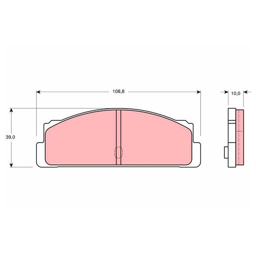 TRW Bremsbelagsatz, Scheibenbremse GDB107 für 5892945
