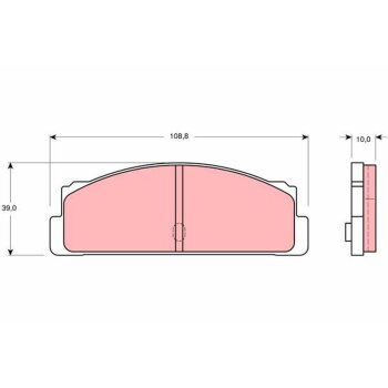 TRW Bremsbelagsatz, Scheibenbremse GDB107 für 5892945