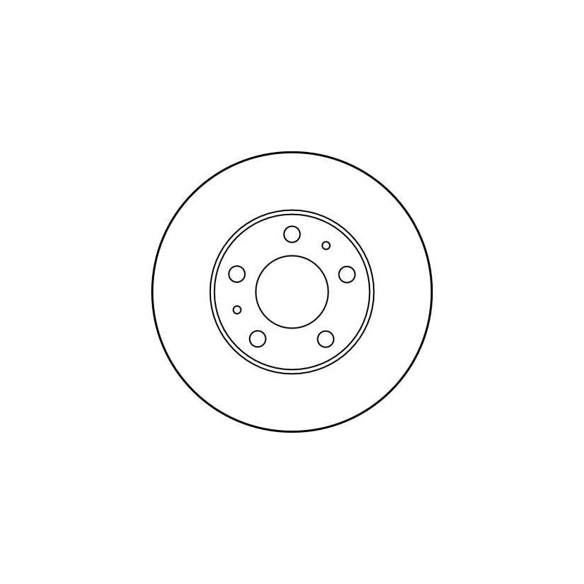 TRW Bremsscheibe DF2722 für 4249 H9