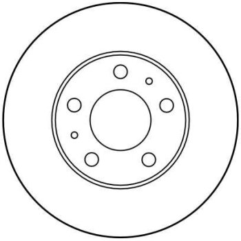 TRW Bremsscheibe DF2722 für 4249 H9
